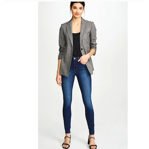 L'Agence Marguerite Skinny High Rise Jeans in Baltic Wash - Picture 1 of 16